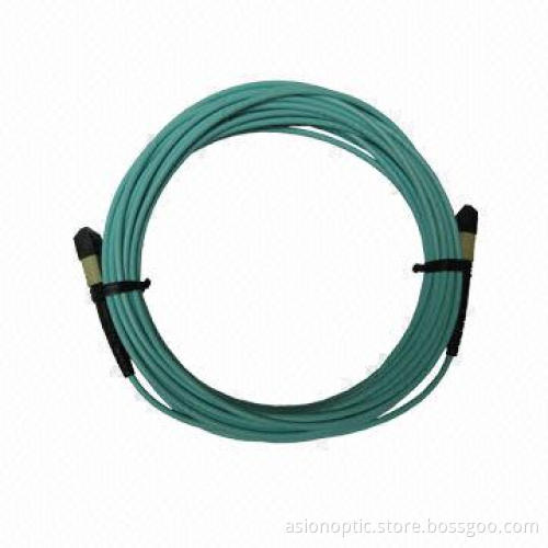 MPO Fiber-optic Patch Cable, RoHS Directive-compliant